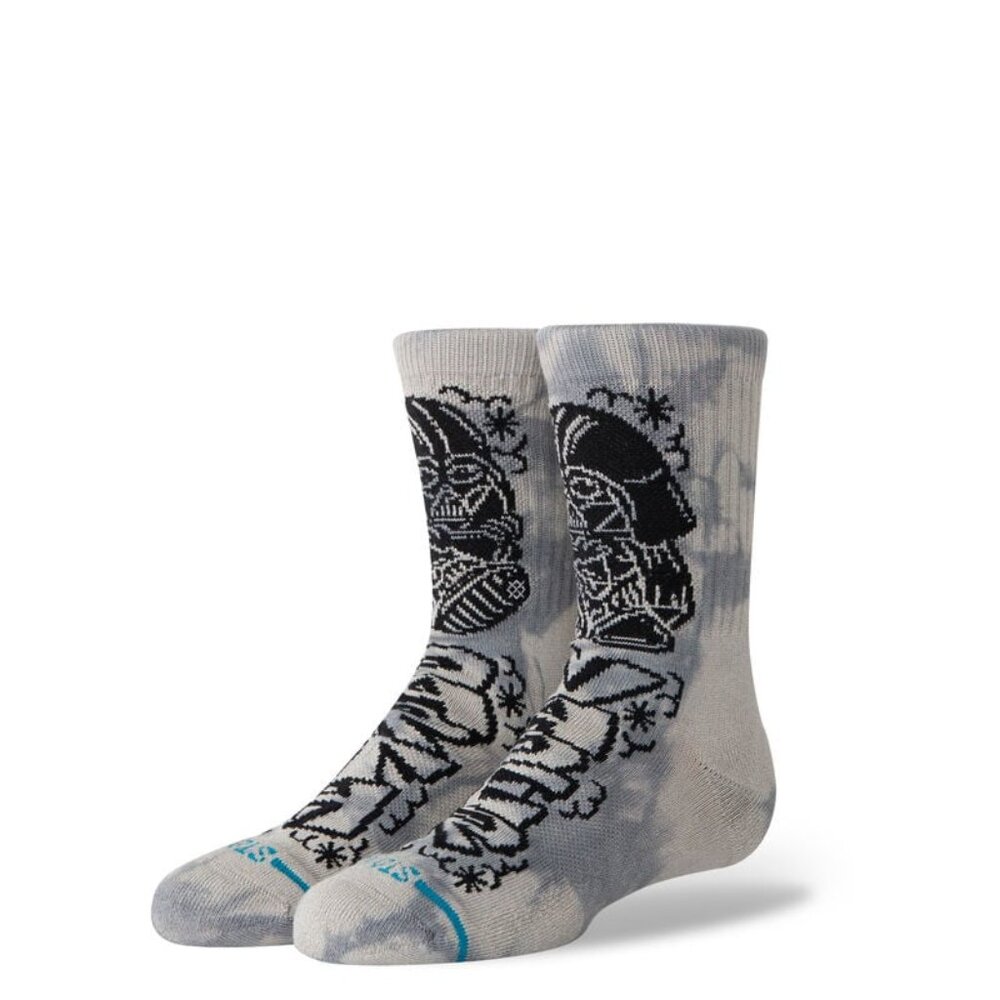 STANCE DJ DARTS STAR WARS CREW SOCKS BLACK KIDS SIZE LARGE 3-5.5 COLOR GREY NWT